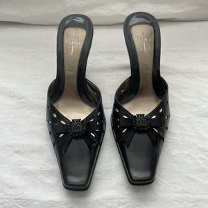 Paola Black Slip On Pump